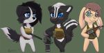  2019 ak-47 anthro armor assault_rifle biped black_body black_fur black_hair black_nose body_armor border_collie canid canine canis character_request collie digital_media_(artwork) domestic_dog eyebrows eyelashes eyewear featureless_crotch floppy_ears front_view fur gatling_gun glasses group gun hair handgun happy herding_dog katlin katlin_perkins lagomorph leporid looking_at_viewer machine_gun mammal mephitid minigun pastoral_dog pawpads pink_nose pistol rabbit ranged_weapon rifle sheepdog signature simple_background skunk smile standing striped_skunk striped_tail stripes super_animal_royale tan_body tan_fur weapon white_body white_fur white_hair 