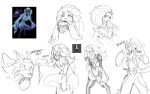 16:10 absurd_res anthro arm_tuft austinarts4 biped black_body black_ear_tips black_fur black_hooves blue_eyes blue_markings bovid breasts canid canine canis caprine chest_tuft clothing confusion costume crouching digital_drawing_(artwork) digital_media_(artwork) dipstick_ears ear_markings eating elbow_tuft embarrassed english_text faceless_character featureless_breasts featureless_crotch female female_anthro flat_chested floppy_ears food fur glowing glowing_eyes glowing_markings green_eyes group hair hand_on_hip hi_res holding_clothing holding_food holding_object holding_panties holding_underwear hooves kindred_(lol) lamb_(lol) league_of_legends leg_markings legwear long_ears looking_at_viewer lop_ears male mammal markings mask mask_off multicolored_ears multiple_poses navel nude nude_anthro nude_female object_in_mouth panties pose reference_image reverse_bunny_costume riot_games sheep short_tail simple_background sketch_page stockings tail teeth tencent text thigh_highs thigh_markings trio tuft underwear unguligrade wearing_mask white_background white_body white_ears white_fur white_hair widescreen wolf wolf_(lol)