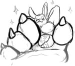 2013 4_toes anthro biped claws conejito destruction digital_drawing_(artwork) digital_media_(artwork) earth feet foot_focus fur greyscale lagomorph leporid macro male mammal monochrome paws planet planet_destruction rabbit simple_background smile solo space star terra_macro toe_claws toes tyrnn