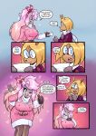 2025 absurd_res anthro armadillo big_breasts blonde_hair blush blush_stickers bodily_fluids breasts clothed clothed_anthro clothed_female clothing coat comic courtney_(jamoart) cricetid crying dialogue ear_piercing ear_ring english_text extreme_size_difference eyewear female feral glasses gloves grey_body group hair hampt_(jamoart) hamster handwear heart_symbol helene_marilyn hi_res jacket jamoart larger_female long_hair male mammal micro_anthro micro_male piercing pink_clothing pink_coat pink_hair pink_topwear ring_piercing rodent scarf semi-anthro size_difference smaller_male speech_bubble tears text topwear trio wearing_glasses white_scarf xenarthran yellow_eyes