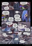 2025 alien ambiguous_gender anthro biped blue_body clothed clothing colored comic darth_biomech dialogue dialogue_box english_text green_body group hair hi_res human inside ktak leaving_the_cradle male mammal podium raharr sashli&#039;sftonodo sitting size_difference speech_bubble text url wings yellow_eyes zane_htrua_sha