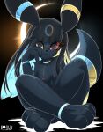 animal_ears anthro black_body black_eyes black_fur black_hair breasts crossed_legs eeveelution female fur generation_2_pokemon hair hi_res kemono looking_at_viewer nintendo nude nude_female paws pokemon pokemon_(species) rilex_lenov solo tail umbreon