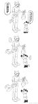  absurd_res amy吹骨波特 anthro beastars black_and_white black_body black_fur black_nose bottomwear canid canine canis clothed clothing cub feet_wear fluffy fluffy_tail fur giant_panda gouhin happy hi_res legoshi_(beastars) male mammal monochrome pants scar simple_background smoking tailwag text ursid white_body white_fur wolf young 