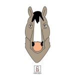  1:1 2020 bojack_horseman butterscotch_horseman equid equine hiram_ochoa horse looking_at_viewer male mammal netflix signature simple_background solo white_background 