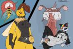 2_penises 69_torielle anthro arthropod bee bodily_fluids cum cum_inside databased double_penetration duo egg egg_insertion female genital_fluids genitals gynomorph hyena hymenopteran insect internal intersex intersex/female katarina_flowerbloom mammal multi_genitalia multi_penis musk penetration penis tapering_penis tattoo