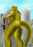  absurd_res anthro argonian bedroom_eyes bethesda_softworks big_breasts breasts cloud female hi_res horn huge_filesize looking_at_viever narrowed_eyes nude reptile rogosky scalie seductive sky smile the_elder_scrolls thick_thighs video_games wide_hips 