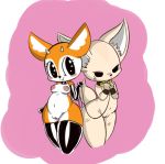  aggressive_retsuko antelope anthro armwear big_ears black_eyes bodily_fluids bovid breasts bruised canid canine clothing collar duo elbow_gloves female fennec fenneko fox fur gazelle genitals gloves handwear horn leash legwear mammal mostly_nude nipples orange_body orange_fur pouting pussy sanrio short_stack simple_background smile sparkly_eyes stockings tan_body tan_fur tears tsunoda vono white_body white_fur wide_hips wristband 