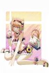  1girl animal_ear_fluff animal_ears bag bikini black_bikini black_hairband blue_eyes breasts brown_hair cat_ears cat_girl cat_tail commentary green_eyes hairband heterochromia highres holding holding_with_tail honkai_(series) honkai_impact_3rd mrruaaa official_alternate_costume pardofelis pardofelis_(midsummer_collector) prehensile_tail sandals short_hair simple_background sitting smile solo stomach swimsuit symbol-only_commentary tail wariza 