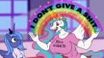 16:9 anthro atariboy atariboy2600 clothing duo equid equine female friendship_is_magic hasbro hi_res horn mammal my_little_pony mythological_creature mythological_equine mythology princess_celestia_(mlp) princess_luna_(mlp) rainbow reaction_image s1_luna_(mlp) sibling_(lore) sister_(lore) sisters_(lore) widescreen winged_unicorn wings
