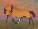 4:3 animal_genitalia animal_penis balls big_penis dreamworks equid equine equine_genitalia equine_penis erection feral full-length_portrait genitals hi_res hooves horse kattbutik male male_feral mammal medial_ring mottled mottled_genitalia mottled_penis ohfeel!a penis portrait quadruped running scenery sheath solo spirit:_stallion_of_the_cimarron spirit_(cimarron) unguligrade