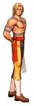  1boy absurdres arms_behind_back blonde_hair braid capcom capcom_vs_snk_2 claw_(weapon) game_cg highres holding holding_mask long_hair looking_to_the_side male_focus mask mori_toshiaki multicolored_pants muscular muscular_male non-web_source official_art pants parted_lips pectorals red_sash sash smile snake_tattoo solo street_fighter tattoo vega_(street_fighter) very_long_hair weapon white_background 