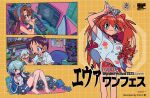  1boy 3girls alternate_costume anime_coloring aqua_eyes aqua_hair artist_name at_field ayanami_rei bandaid bandaid_on_finger bandaid_on_foot bandaid_on_leg bare_arms bare_shoulders barefoot bilingual_text black_choker black_ribbon black_straps blue_hairband blue_jacket blue_shorts blue_sleeves blush book bookshelf box boxcutter breasts broken_toy brown_hair cardboard_box chair character_doll character_figure charger choker colored_eyelashes commentary_request company_name computer computer_keyboard computer_mouse copyright_name copyright_notice crew_neck cup_ramen cutting_mat dated doll dress_shirt eva_01 eva_02 evangelion_(mecha) facing_viewer figure figure_stand finger_to_own_nose fingernails food from_above green_nails green_shirt grey_hair grid_background gym_shorts hair_between_eyes hair_tie hair_tie_on_wrist hairband headphones heart high_collar holding holding_figure holding_sewing_needle holding_toy ikari_shinji indoors instant_ramen interface_headset_(evangelion) jacket kanekoshake katsuragi_misato knees_together_feet_apart lipstick_print long_hair loose_clothes loose_shirt low-tied_long_hair low_twintails lower_teeth_only makinami_mari_illustrious medium_breasts mixed-language_text multicolored_eyes multiple_girls nagisa_kaworu nail_polish navel needle neon_genesis_evangelion no_nose noodles nose number_print official_art open_clothes open_jacket open_mouth outline paint_on_body paint_on_clothes pen penpen phone pillow pink_eyes pink_nails pink_shirt plant pocket polka_dot_hairband popped_collar poster_(object) potted_plant print_shirt purple_nails ramen ramiel_(evangelion) rebuild_of_evangelion red-framed_eyewear red_shorts ribbon rug sachiel_(evangelion) second-party_source sewing sewing_needle shirt shirt_tucked_in short_hair shorts sitting sleeveless sleeveless_shirt souryuu_asuka_langley spray_paint sticky_note striped_clothes striped_shorts studio_khara stuffed_toy tape tearing_up tears teeth tissue tissue_box toenails toes toy track_jacket translation_request trash trash_can turtleneck turtleneck_shirt twintails two-tone_eyes unzipped vertical-striped_clothes vertical-striped_shorts very_long_hair white_outline white_shirt white_sleeves wide_sleeves window window_blinds wing_collar wonder_festival wonder_festival_2025 yellow_background 