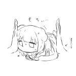  2girls animal_ears bang_dream! bang_dream!_it&#039;s_mygo!!!!! cat_ears cat_girl cat_tail chibi commentary_request greyscale highres kanade_(kanade_3344) kemonomimi_mode minato_yukina monochrome multiple_girls partially_translated shirokane_rinko simple_background tail translation_request white_background 