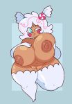 2023 areola artist_name belly big_breasts big_butt breast_squish breasts brown_body brown_skin brown_vulva butt candy colored curvy_figure dessert digital_drawing_(artwork) digital_media_(artwork) dozighost elemental_creature elemental_humanoid english_text female food food_clothing food_creature food_hair food_humanoid genitals gingerbread hand_on_breast heart_eyes heart_symbol holding_breast huge_breasts humanoid navel nipples not_furry nude one_eye_closed pose pseudo_hair shaded signature simple_background solo squish text thick_thighs voluptuous voluptuous_female watermark wide_hips wink