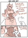 2025 abs absurd_res anthro body_worship breasts canid canine caninu canis cleavage clothed clothing cyberconnect2 dialogue dobermann domestic_dog ears_up english_text female flam_kish fuga:_melodies_of_steel hair hi_res humor licking licking_abs little_tail_bronx long_hair mammal meme midriff muscle_worship muscular muscular_anthro muscular_female pinscher red_eyes text tongue unknown_artist