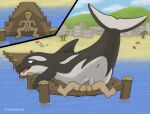 animal_genitalia anus balls beach bestiality big_balls black_body cetacean cetacean_genitalia death_by_snu_snu detailed_background docks dolphin dominant dominant_female dominant_feral duo erection female female_on_top feral genitals hi_res human human_on_feral interspecies larger_female larger_feral looking_back male male/female male_on_feral mammal marine oceanic_dolphin on_top open_mouth orca penetration penile penile_penetration penis penis_in_vagina purple_eyes raised_tail sex shadow size_difference strohdelfin tail tongue tongue_out toothed_whale vaginal vaginal_penetration vulva water white_body