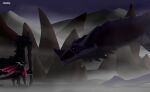 2025 activision all_fours comic cynder digital_media_(artwork) dragon fan_character female feral fog group hi_res holding_object horn male mountain multi_horn mythological_creature mythological_scalie mythology scalie size_difference spyro_the_dragon staff tail trio wings zilonking