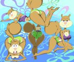 2025 anthro barefoot big_butt breasts brown_body brown_fur butt cleavage clothed clothing feet female fur hi_res looking_at_viewer looking_back looking_back_at_viewer mammal multicolored_body multicolored_fur nickelodeon open_mouth open_smile rodent sandy_cheeks sciurid smile smiling_at_viewer soles solo spongebob_squarepants tan_body tan_fur tree_squirrel two_tone_body two_tone_fur yev-san
