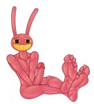 5_toes absurd_res anthro crossed_legs erection evil_jax_(tadc) feet genitals glitch_productions hands_in_lap hi_res humanoid humanoid_feet lagomorph leporid male mammal nude penis plantigrade rabbit soles solo the_amazing_digital_circus toes vendetta892