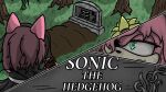 amy_rose anthro black_clothing clothing eulipotyphlan female flower funeral fur grave hedgehog iscream mammal mourning plant rose_(flower) sega simple_background solo sonic_the_hedgehog_(series) text veil