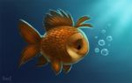  ambiguous_gender cryptid-creations cyprinid cypriniform fish goldfish marine solo underwater water 