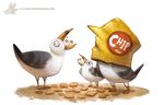  avian bird chips_(food) cryptid-creations food group gull lari larid 