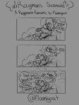 2024 3_panel_comic anthro artist_name big_nose black_eyebrows blush blush_lines blushing_profusely bodily_fluids closed_smile comic cowlick crossover cuddling dialogue digital_media_(artwork) directional_arrow duo english_description english_text exclamation_point eyebrows eyes_closed female female_anthro fingers flamigoat floating_head grey_background grey_hair guide_lines hair hand_on_head head_kiss heart_symbol hi_res humanoid kissing lagomorph long_hair looking_at_another looking_at_partner male male/female male_humanoid mammal mario_bros mario_plus_rabbids_kingdom_battle mario_plus_rabbids_sparks_of_hope mouth_closed nervous nervous_sweat nickname nintendo noseless onomatopoeia rabbid rabbid_peach raving_rabbids rayman rayman_(series) raypeople_(rayman) simple_background smile smiling_at_another smiling_at_partner sound_effects speech_bubble steam steaming sweat talking_to_another talking_to_partner text title ubisoft yelling yelling_at_another