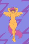 abs anthro breasts cutie_mark equid equine featureless_breasts featureless_crotch female friendship_is_magic lurking_tyger mammal muscular muscular_female my_little_pony nude pterippus scootaloo_(mlp) solo wings 