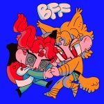 animal_humanoid ashva belt black_tail_tip blonde_hair canid canid_humanoid canine canine_humanoid cat_humanoid clothing dancing digital_drawing_(artwork) digital_media_(artwork) dio_brando dipstick_tail duo ear_piercing ear_ring english_text felid felid_humanoid feline feline_humanoid footwear fox_humanoid fur green_clothing hair hand_holding happy humanoid jojo&#039;s_bizarre_adventure male male/male mammal mammal_humanoid markings noriaki_kakyoin pale_skin piercing red_hair ring_piercing scarf shoes smile spiral spiral_eyes tail tail_markings text yellow_body yellow_clothing yellow_fur