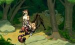 ailurid animal_genitalia animal_penis anthro anthro_on_taur anthro_prey begging_to_stop breasts comic dialogue duo equid equid_taur equine equine_genitalia equine_penis forced forest genitals gynomorph gynomorph/male hi_res horn hybrid intersex intersex/male lagomorph leporid male mammal mammal_taur mythological_creature mythological_equine mythology penis plant pouch_(anatomy) pouch_vore rabbit red_panda tail taur taur_pred tree unicorn voraciousollie vore