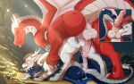  2025 absurd_res after_sex anal animal_genitalia animal_penis anus backsack ball_lick balls big_penis blue_body blue_eyes bodily_fluids butt cave cave_background claws close-up colored cum cum_drip cum_in_ass cum_inside cum_on_face cum_on_penis cumshot digital_drawing_(artwork) digital_media_(artwork) dragon dripping dripping_penis ejaculation erection fellatio feral feral_on_feral feral_penetrated feral_penetrating finger_claws from_behind_position fur genital_fluids genitals group group_sex hair hatwolf hi_res horn leaking_cum licking male male/male male_penetrated male_penetrating male_penetrating_male mythological_creature mythological_scalie mythology nude open_mouth oral penetration penile penis penis_lick pull_out rear_view red_body scales scalie sex shaded signature smile snout spread_anus spreading stretched_anus tail teeth threesome tight_fit toe_claws tongue trio wafic white_body wings yellow_eyes 