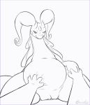  2020 animated black_and_white cadence_the_goodra cowgirl_position duo female first_person_view genitals goodra goolee hand_holding interspecies knot_fucking knotting male male/female male_pov monochrome nintendo on_top penetration penis pok&eacute;mon pok&eacute;mon_(species) pussy sex soot_(bleat) typhlosion vaginal vaginal_penetration video_games 