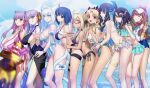 6+girls ;q ahoge animal_ears aora aqua_bikini aqua_skirt artoria_pendragon_(fate) bare_shoulders bb_(fate) bb_dubai_(fate) beach bikini black_bikini black_dress black_hair black_tiara blonde_hair blue_eyes blue_hair blue_one-piece_swimsuit blue_sky blush bow braid breasts brown_eyes brown_hair cat_ears cat_girl cat_tail celeb_summer_experience! chain ciel_(tsukihime) cleavage clothing_cutout cocktail_dress colored_inner_hair competition_swimsuit cross cross_necklace curry curry_rice dark-skinned_female dark_skin detached_collar dobrynya_nikitich_(fate) dobrynya_nikitich_(swimsuit_lancer)_(second_ascension)_(fate) dress ereshkigal_(fate) eyeliner fate/grand_order fate_(series) food frilled_bikini frilled_bikini_top frilled_one-piece_swimsuit frills fur_collar gigantic_breasts glasses gold_chain grey_eyes hair_bow hair_bun hair_over_one_eye hair_ribbon hairband hat high_ponytail highleg highleg_one-piece_swimsuit highres holding holding_plate impossible_clothes impossible_swimsuit jacket jewelry kishinami_hakuno_(female) large_breasts latin_cross lineup long_hair long_sleeves looking_at_viewer makeup medium_breasts medium_hair miniskirt mole mole_under_eye multicolored_hair multiple_girls mysterious_executor_c.i.e.l_(fate) mysterious_heroine_xx_alter_(fate) necklace ocean one-piece_swimsuit one_eye_closed open_mouth parted_bangs passionlip_(celeb_summer_experience_swimsuit)_(fate) passionlip_(fate) pink_bikini pink_eyes pink_jacket pink_ribbon plate ponytail purple_eyes purple_hair red_eyes revision ribbon rice short_hair shoulder_cutout side_slit sidelocks skirt sky small_breasts smile space_ereshkigal_(fate) space_ereshkigal_(first_ascension)_(fate) swimsuit tail tan tenochtitlan_(fate) tenochtitlan_(swimsuit_mooncancer)_(first_ascension)_(fate) thighlet thighs tiara tongue tongue_out two-tone_one-piece_swimsuit two-tone_swimsuit two_side_up v very_long_hair visor_cap white_bikini white_hair white_one-piece_swimsuit xu_fu_(fate) xu_fu_(swimsuit_avenger)_(second_ascension)_(fate) yellow_eyes yellow_ribbon 