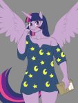  anthro blush book equid female friendship_is_magic horn looking_at_viewer lurking_tyger mammal my_little_pony solo twilight_sparkle_(mlp) winged_unicorn wings 
