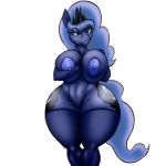  1:1 alpha_channel anthro barely_visible_genitalia barely_visible_pussy big_breasts blue_body breasts cutie_mark equid female friendship_is_magic genitals hi_res horn mammal mostly_nude my_little_pony princess_luna_(mlp) pussy solo thick_thighs tracer_painter unicorn wide_hips 