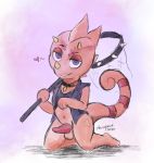  &lt;3 2020 animal_crossing animal_genitalia anthro balls better_version_at_source chameleon clothing erection fauxpawe flick_(animal_crossing) genitals hi_res horn lizard looking_at_viewer male nintendo nude penis reptile scalie simple_background video_games 