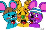  animal_crossing anthro artist_bryan bodily_fluids broccolo_(animal_crossing) chadder_(animal_crossing) cum cum_on_face food food_creature genital_fluids group hi_res male mammal mouse murid murine nintendo rod_(animal_crossing) rodent tongue tongue_out video_games 