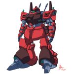  2025 absurdres aeug crossover dated gundam gundam_gquuuuuux highres machinery mecha mecha_focus mobile_suit no_humans one-eyed original pravin_rao_santheran redesign rick_dias robot science_fiction signature white_background zeta_gundam 