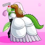  1:1 clothing dress duo hi_res jamearts jimmy_(jamearts) kissing lizard reptile scalie 