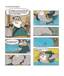  2020 anthro belly bonasiah clothing comic cute_fangs english_text felid feline hi_res humanoid_hands kemono kura_(zoohomme) male mammal moobs nipples outside overweight overweight_male quanjiang robe solo text zoohomme 
