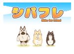  anthro blush canid canine canis domestic_dog eyes_closed group inuryu japanese_text kemono mammal shiba_inu slightly_chubby spitz text 