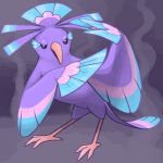  bird bird_focus black_eyes commentary creature english_commentary eyelashes full_body gen_7_pokemon looking_at_viewer no_humans oricorio oricorio_(sensu) pokemon pokemon_(creature) standing zeefster 