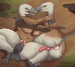 2025 absurd_res after_sex anthro belly bodily_fluids breasts brother_(lore) brother_and_sister_(lore) brown_body brown_feathers butt clitoris cum cum_from_ass cum_in_ass cum_inside dinosaur disembodied_penis dromaeosaurid duo_focus feathered_dinosaur feathered_scalie feathers feet female genital_fluids genitals goldcrustedchicken grey_body grey_feathers group group_sex hi_res humanoid_genitalia humanoid_penis humanoid_vulva indirect_incest_(lore) inverted_nipples leaking_cum male male/female nipples non-mammal_breasts penetration penis prehistoric_species reptile saurischian scalie sex sibling_(lore) sister_(lore) talons teeth theropod threesome toes tongue twins_(lore) vaginal vaginal_penetration velociraptor vulva