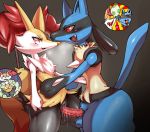  &lt;3 2014 anthro balls blue_body blue_fur blush bodily_fluids braixen canid canine cum cum_in_pussy cum_inside dripping drooling duo egg erection eye_contact eyelashes eyes_closed female female_penetrated fur genital_fluids genitals impregnation looking_at_another lucario male male/female male_penetrating male_penetrating_female mammal nintendo omikuro open_mouth orange_nose penetration penile penile_penetration penis pok&eacute;mon pok&eacute;mon_(species) pregnant pussy pussy_juice red_eyes saliva sex slit_pupils snout standing stick sweat vaginal vaginal_penetration vein video_games wide_hips 
