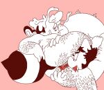  2019 4_fingers andromorph annelid antennae_(anatomy) anthro arm_hair arthropod atlas_(milkbubbles) back_hair bee bodily_fluids body_hair bristle_worm butt butt_grab digital_drawing_(artwork) digital_media_(artwork) duo fingers genitals hair hairy half-closed_eyes hand_on_butt horn hymenopteran insect insect_wings intersex leg_hair male narrowed_eyes nude_anthro parapodium pink_background polychaete_(artist) pubes ragworm rake_(polychaete) saliva saliva_on_vulva simple_background tongue toony trans_(lore) trans_man_(lore) vulva wings 