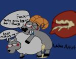  animal_genitalia animal_penis anus bighorn_sheep bovid bovid_horn caprine caprine_horn comedy_central duo feral fur genitals grey_body grey_fur hi_res horn male male/male mammal paramount_pictures penis ram_horn rammyariesgoated sheep south_park walrus_artist walrus_second wool_(fur) 