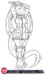  anthro capcom clothing hi_res jacket line_art predaguy resident_evil sherry_birkin strelats text topwear video_games 