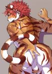  anus backsack balls blush butt felid genitals hair hijirinoyuta looking_back male mammal mane mane_hair nomad_(tas) nude pantherine perineum presenting presenting_anus presenting_hindquarters spread_anus spreading tiger tokyo_afterschool_summoners video_games 