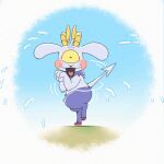 1:1 1_eye 1mp 2025 2_horns animated artist_name bodily_fluids bovid butt caprine caprine_demon colored demon digital_drawing_(artwork) digital_media_(artwork) english_text flat_colors frame_by_frame fur hooved_toes hooves horn imp loop mammal nude open_mouth prince_gamon_(1mp) purple_body purple_skin red_hooves signature simple_background spade_tail sweat sweatdrop tail teeth text thick_thighs toony tuft wide_hips yellow_horn