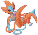  2020 alien anal anal_penetration clitoris deoxys digital_media_(artwork) double_penetration female genitals legendary_pok&eacute;mon legs_up lying masturbation nintendo on_back penetration pok&eacute;mon pok&eacute;mon_(species) pussy shaded solo tentacles vaginal vaginal_penetration video_games 